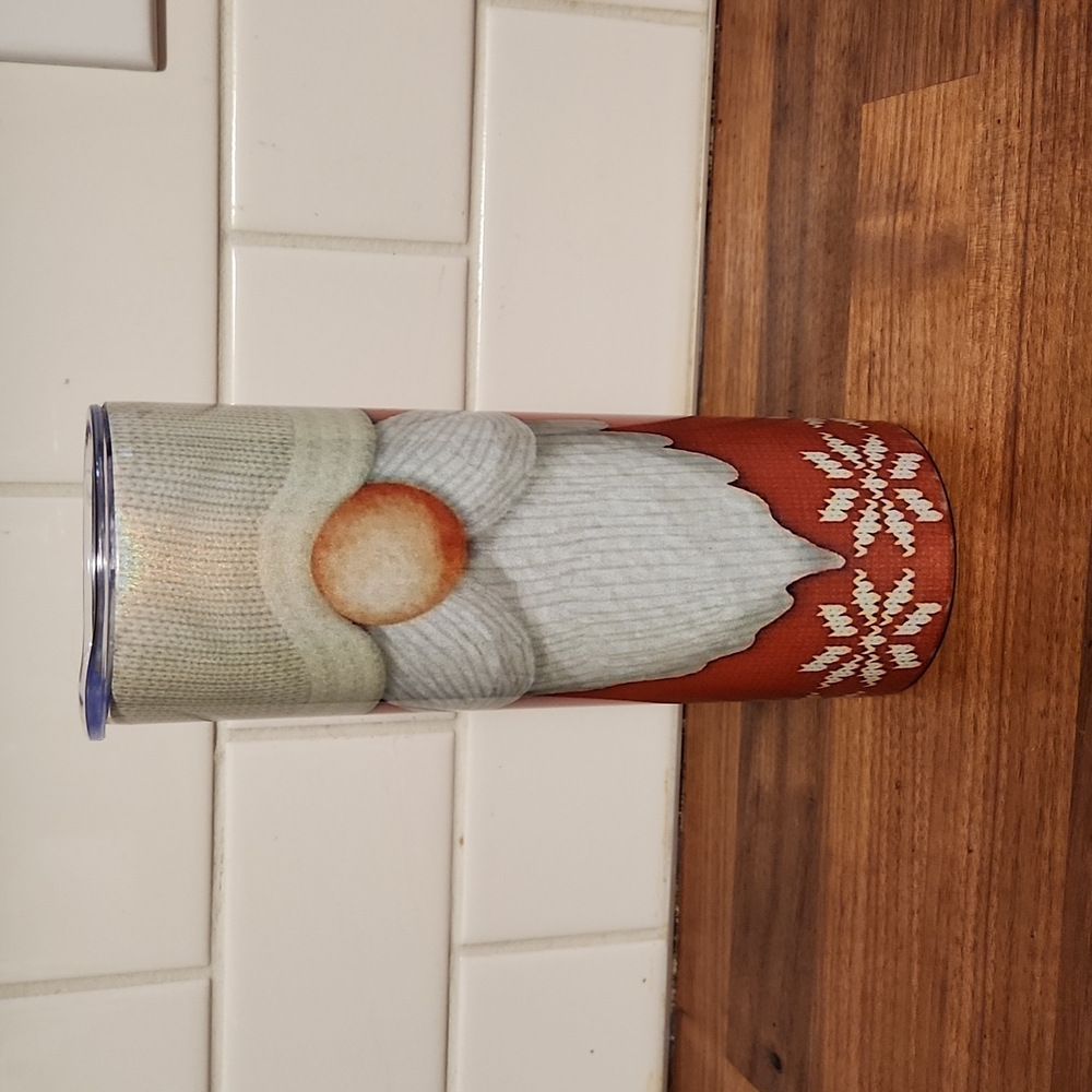 Christmas Gnome  20oz tumbler